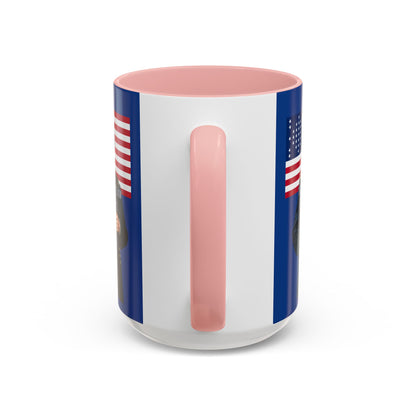 "Traitors and Patriots" Ulysses Grant Dark Blue Accent Mug by theGreenDragonTavern.shop