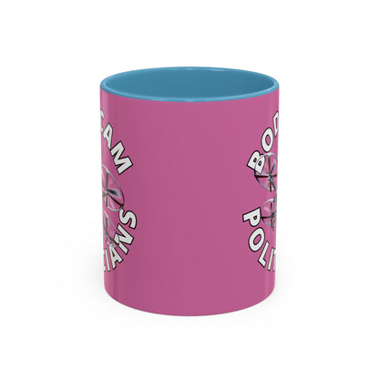 Bodycam the Politicians Drone Pink Accent Mug by theGreenDragonTavern.shop