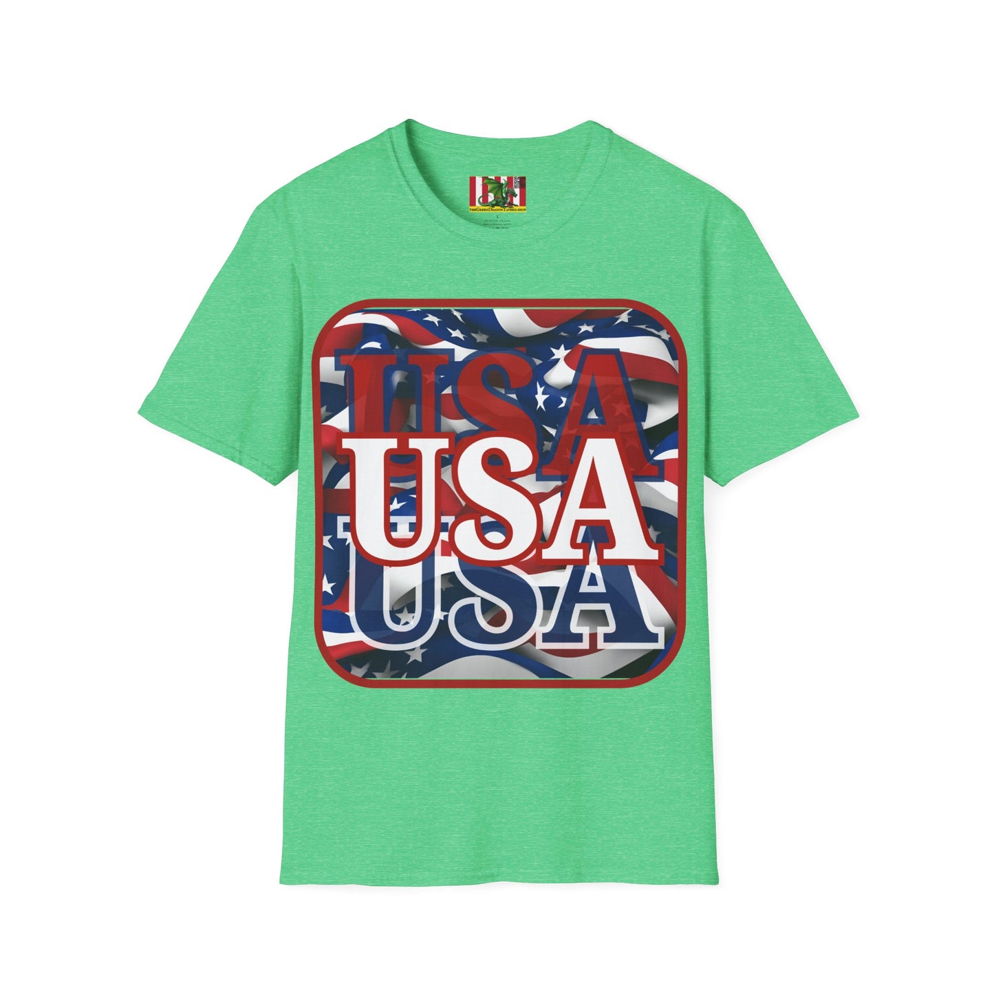 Red WHITE and Blue USA Patriot DKcolors Unisex T-Shirt by theGreenDragonTavern.shop