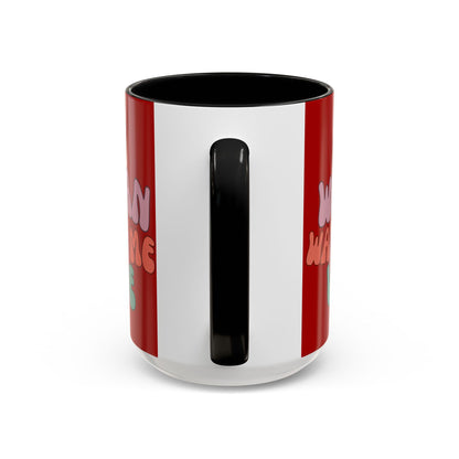 I Am Woman Watch Me Vote Red Accent Mug by theGreenDragonTavern.shop