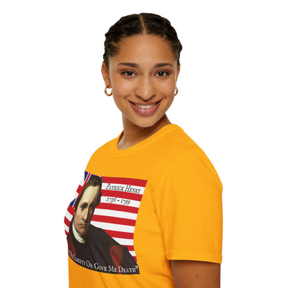 Patrick Henry Light colors Unisex T-Shirt by theGreenDragonTavern.shop