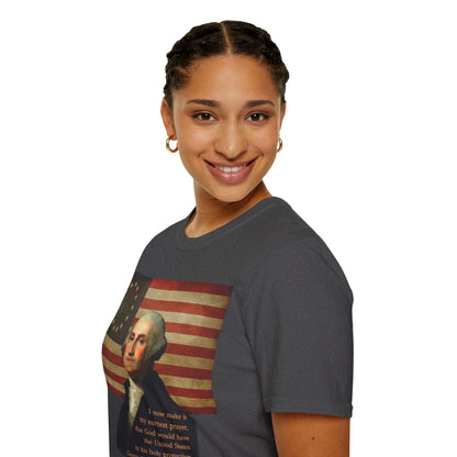 Washington's Earnest Prayer Dark colors Unisex T-Shirt by theGreenDragonTavern.shop
