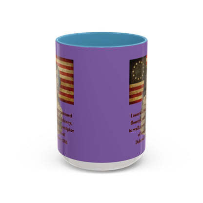 Deborah Sampson, America's Mulan Light Purple Accent Mug by theGreenDragonTavern.shop