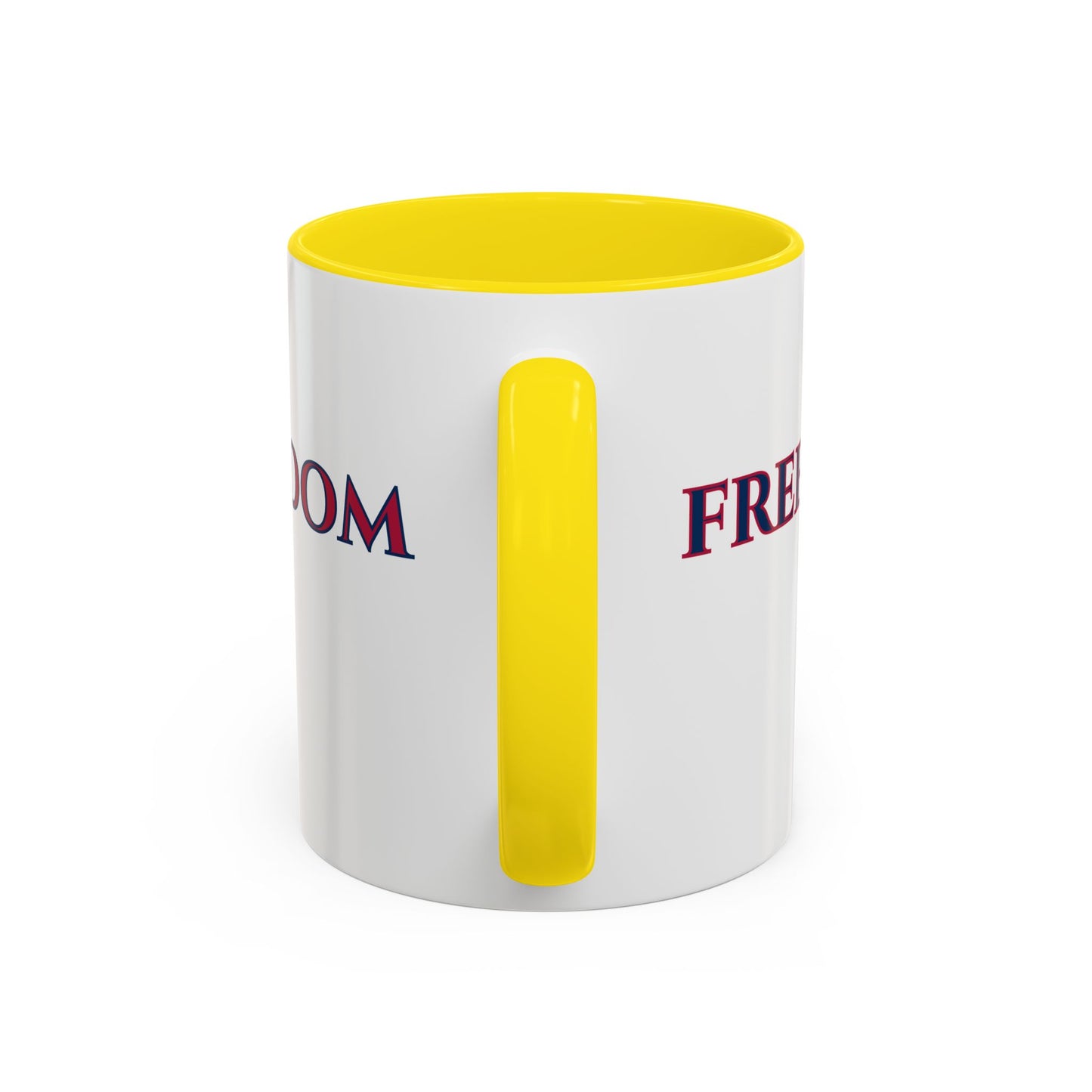 Freedom, White Accent Mug by theGreenDragonTavern.shop