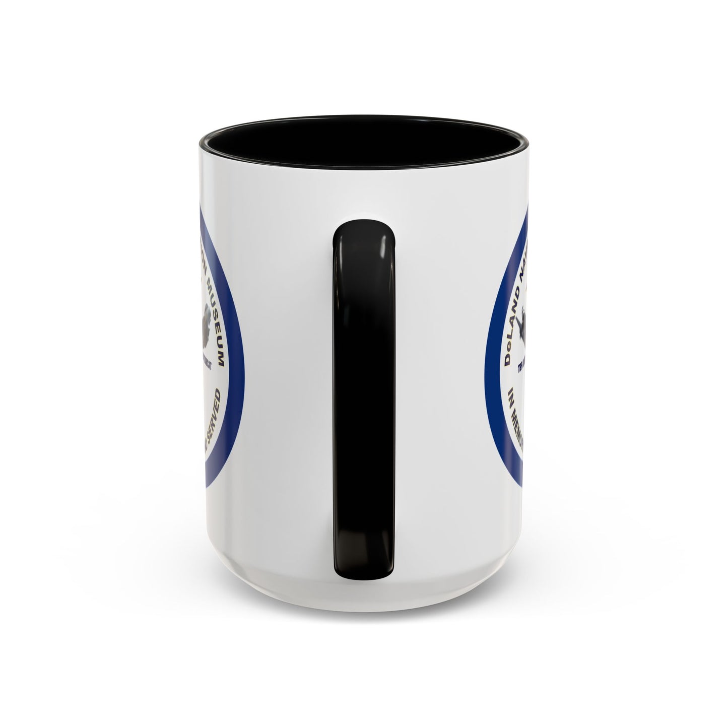 DNASM Student Art Navy Frame White Accent Mug by theGreenDragonTavern.shop