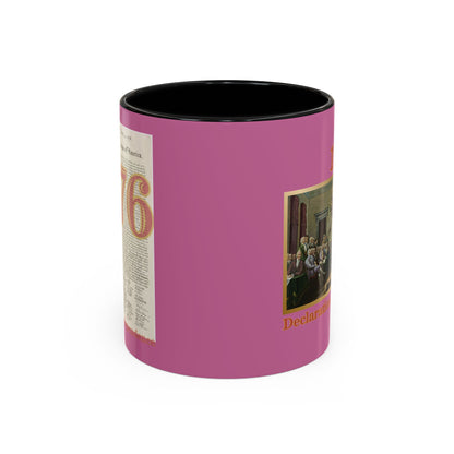 Declaration of Independence Pink Accent Mug by theGreenDragonTavern.shop