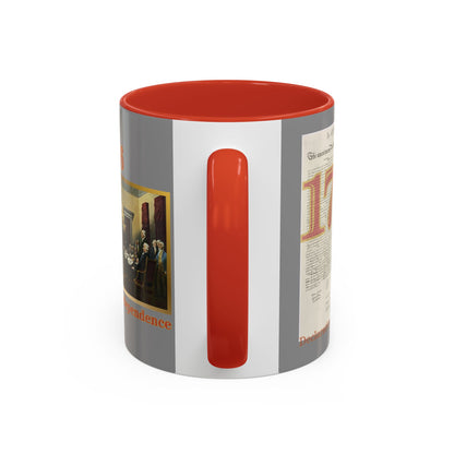 Declaration of Independence Grey Accent Mug by theGreenDragonTavern.shop