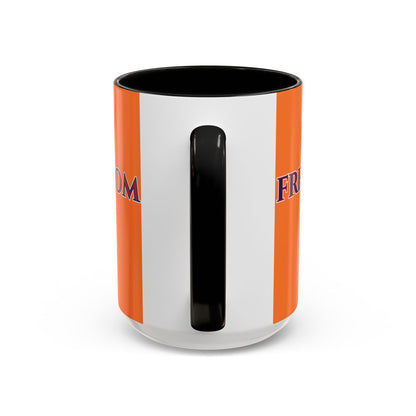 Freedom, Orange Accent Mug by theGreenDragonTavern.shop