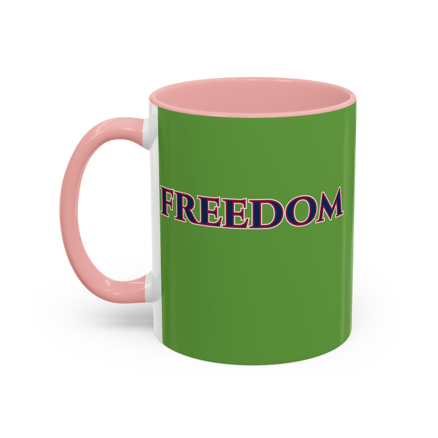 Freedom, Green Accent Mug by theGreenDragonTavern.shop
