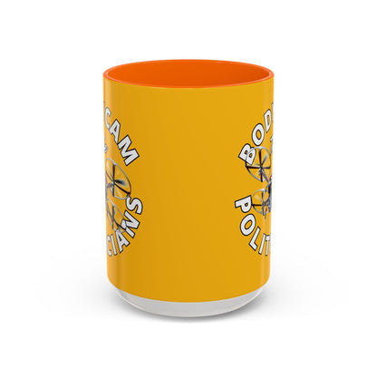 Bodycam the Politicians Drone Yellow Accent Mug by theGreenDragonTavern.shop