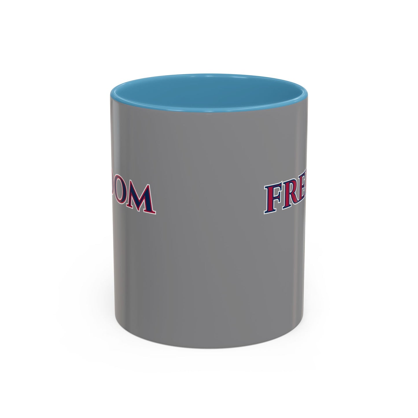 Freedom, Grey Accent Mug by theGreenDragonTavern.shop