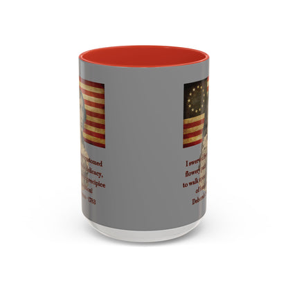 Deborah Sampson, America's Mulan Grey Accent Mug by theGreenDragonTavern.shop