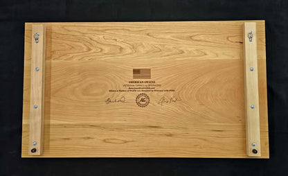 Declaration of Independence Blue Patriotic Wooden Bookmark – Handcrafted by U.S. Veterans