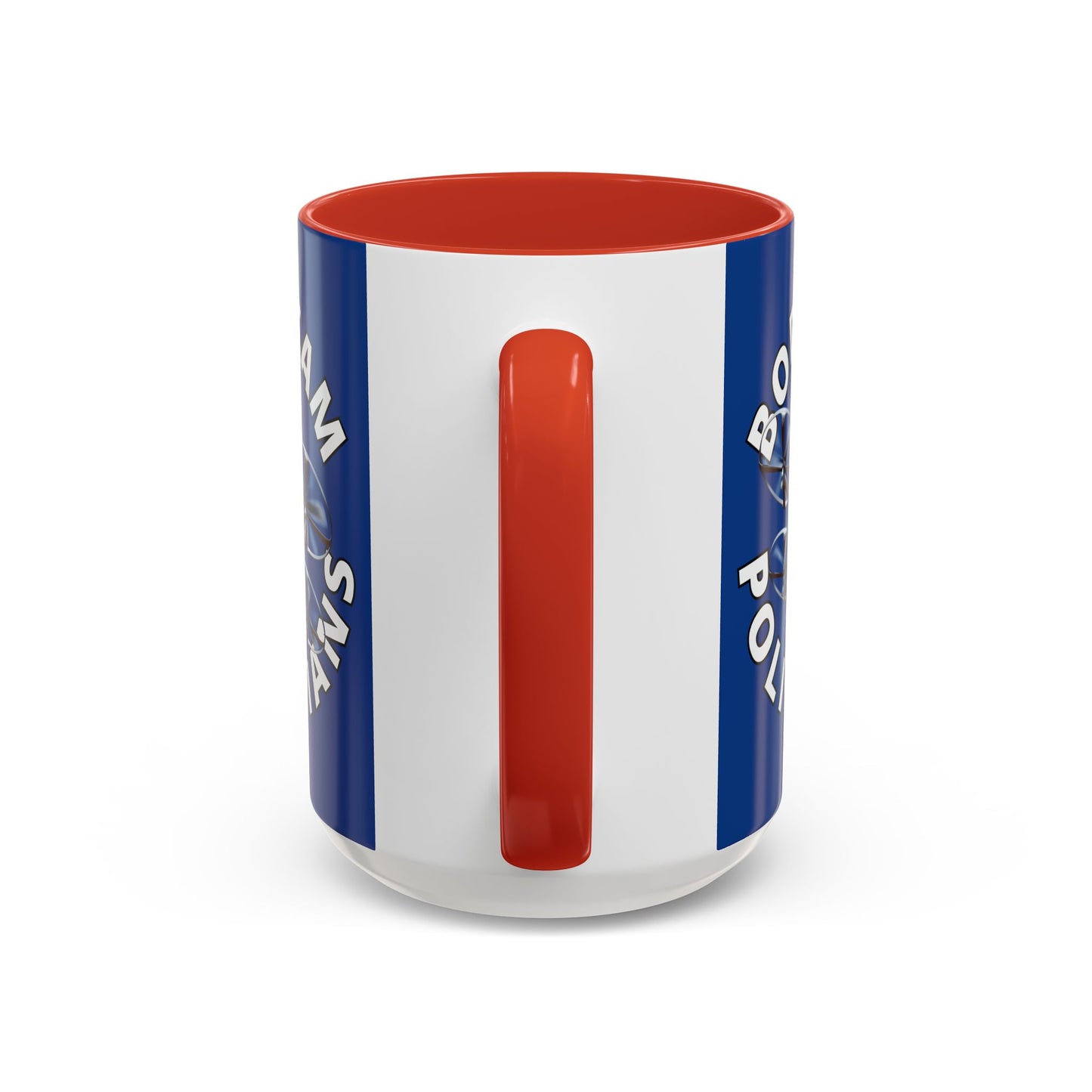 Bodycam the Politicians Drone Dark Blue Accent Mug by theGreenDragonTavern.shop