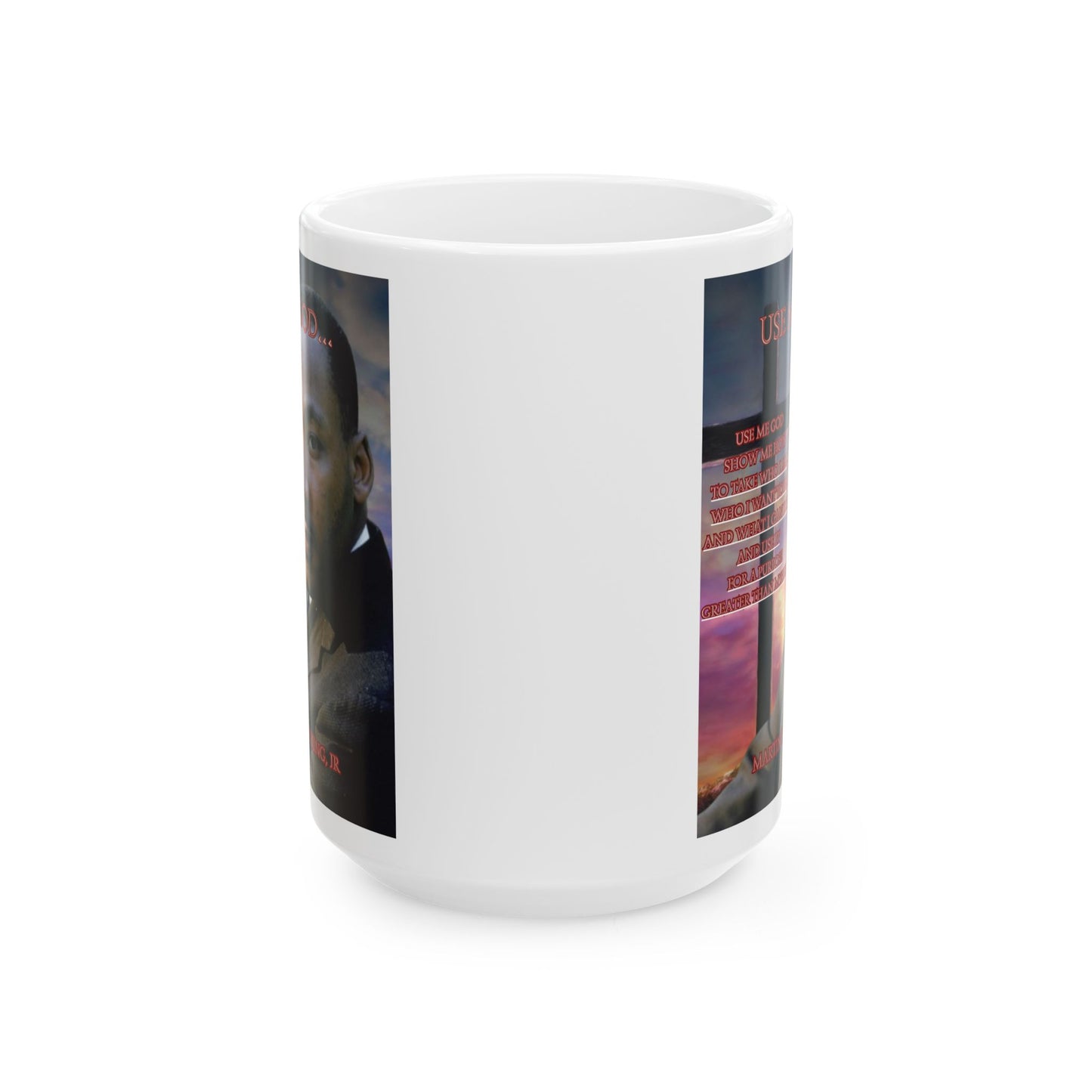Use Me God, MLK Jr White Mug by theGreenDragonTavern.shop