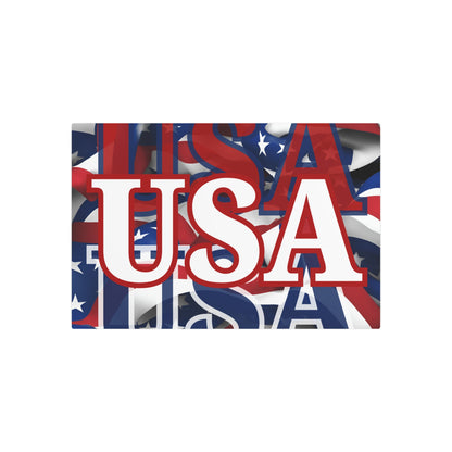 USA! USA! USA White Center Metal Art Sign by theGreenDragonTavern.shop