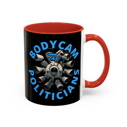 Bodycam the Politicians Cameras Black Accent Mug by theGreenDragonTavern.shop