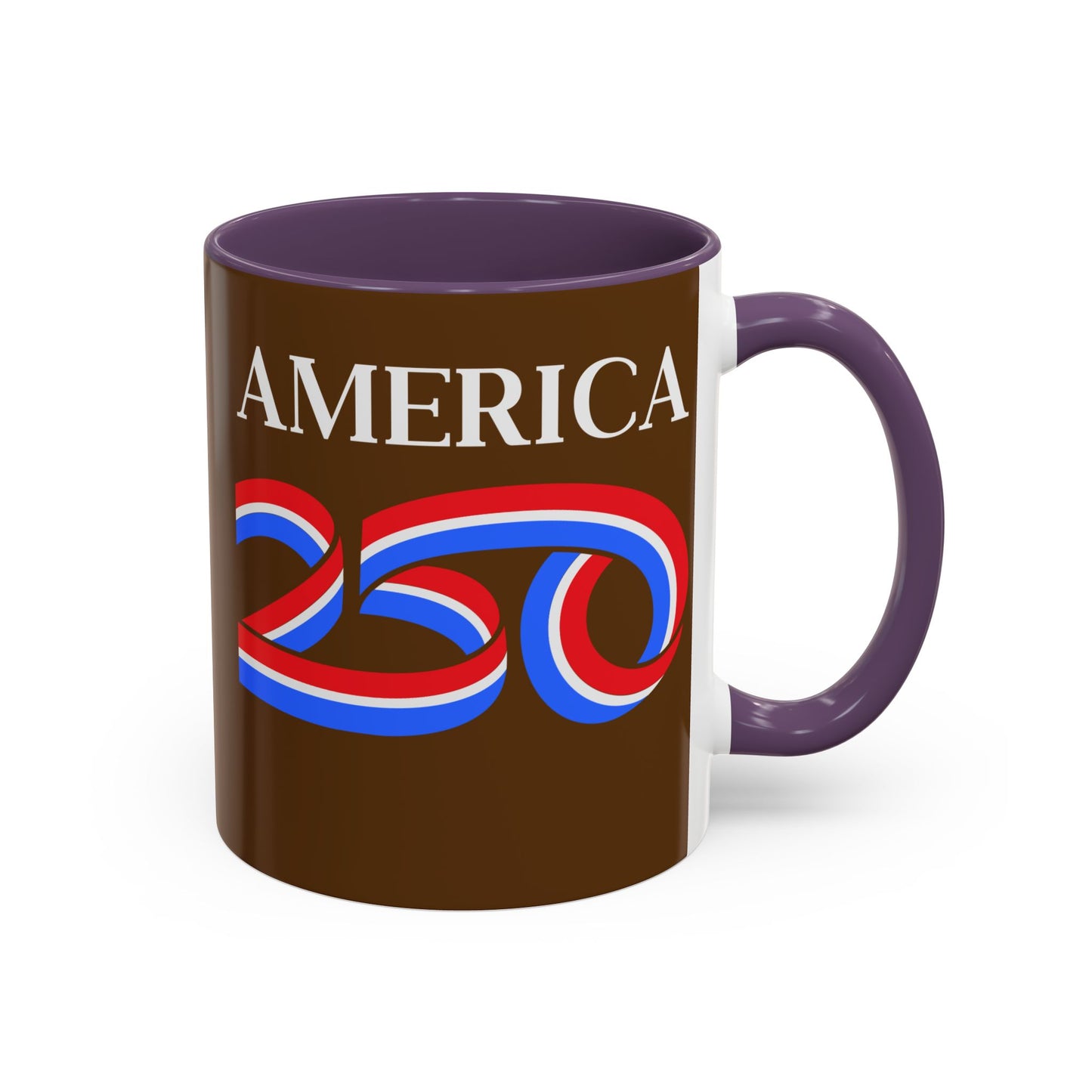 America 250 Brown Accent Mug by theGreenDragonTavern.shop