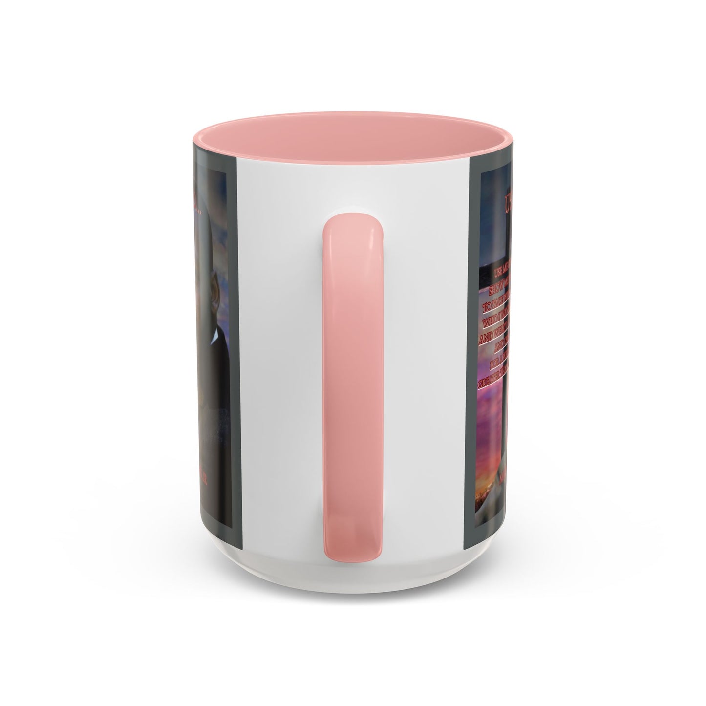 Use Me God, MLK Jr Grey Accent Mug by theGreenDragonTavern.shop