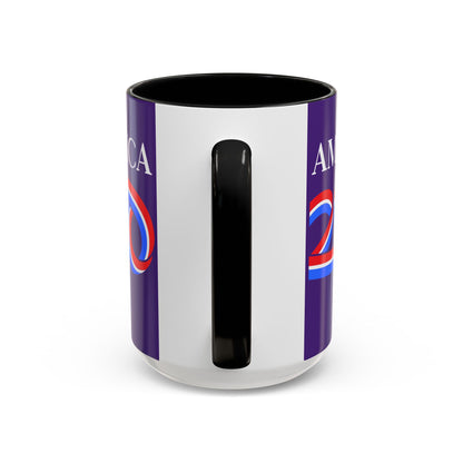 America 250 Dark Purple Accent Mug by theGreenDragonTavern.shop