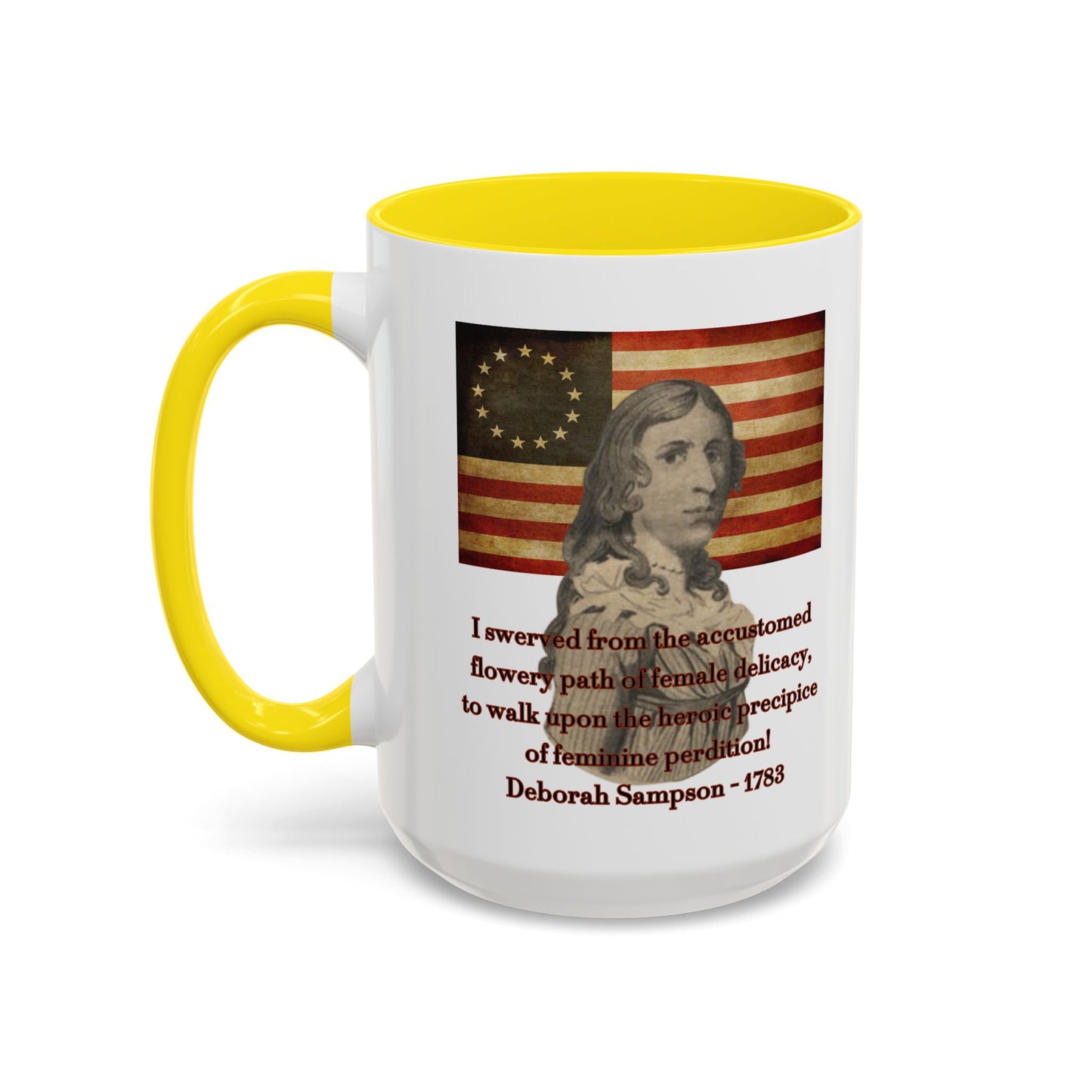 Deborah Sampson, America's Mulan White Accent Mug by theGreenDragonTavern.shop