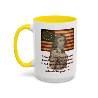 Deborah Sampson, America's Mulan White Accent Mug by theGreenDragonTavern.shop
