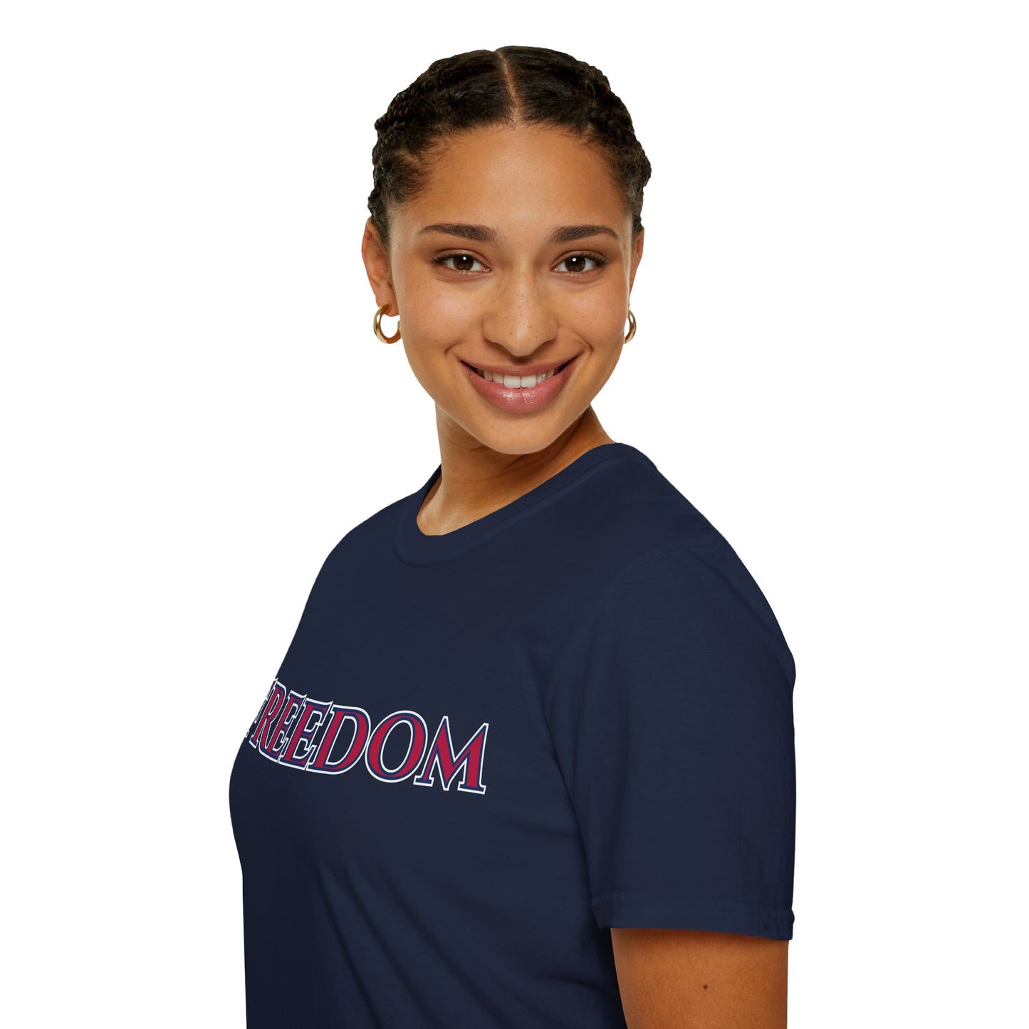 Freedom, Red font, Dark colors Unisex T-Shirt by theGreenDragonTavern.shop