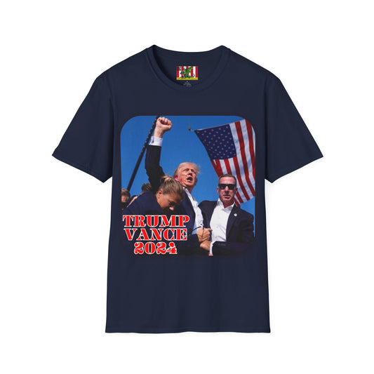 Trump and Vance 2024 Dark colors Unisex T-Shirt by theGreenDragonTavern.shop