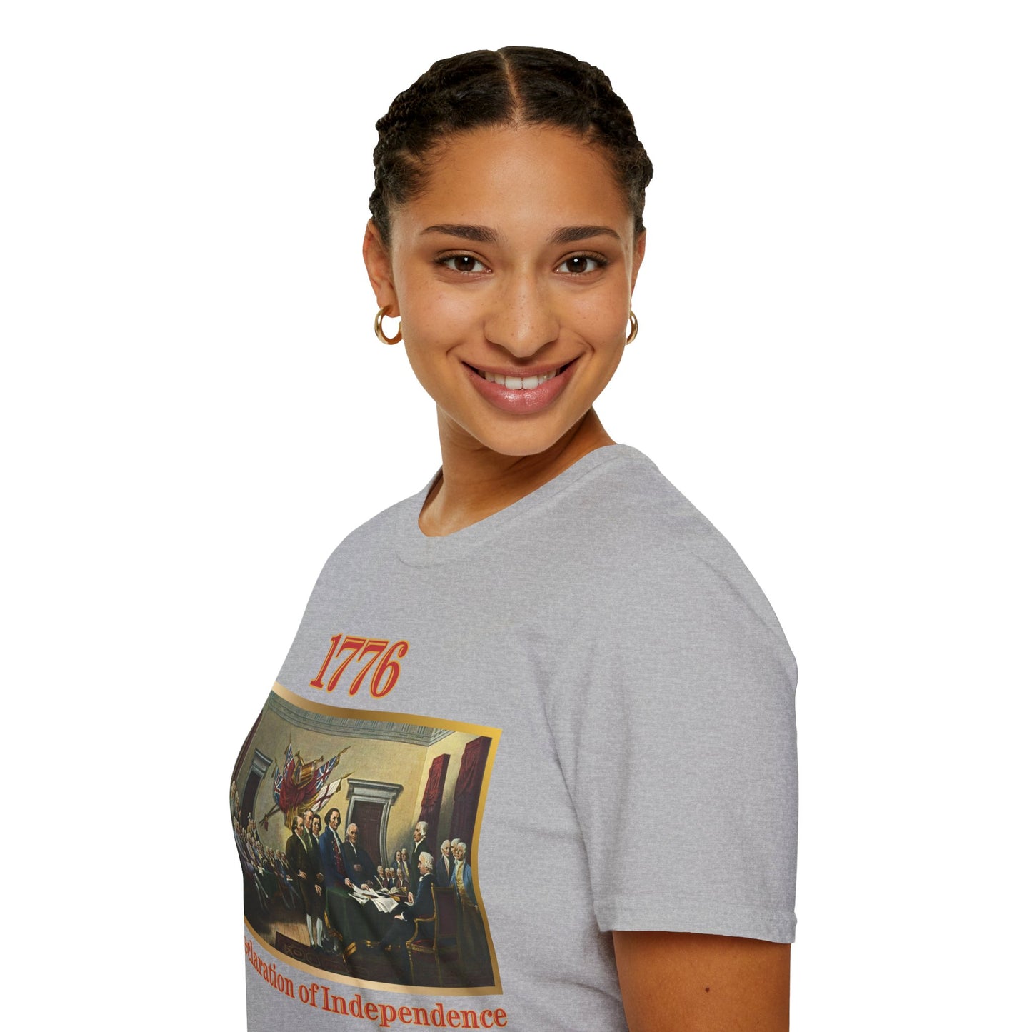 Declaration of Independence Light colors Unisex T-Shirt by theGreenDragonTavern.shop