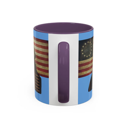 Washington's Earnest Prayer Light Blue Accent Mug by theGreenDragonTavern.shop