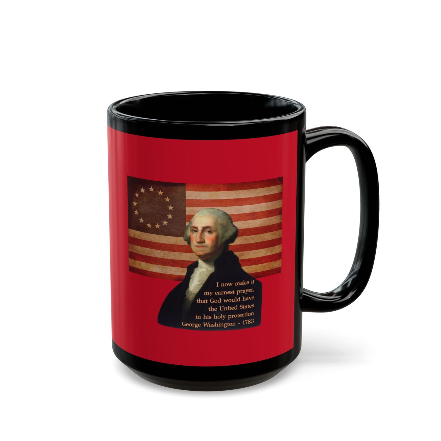 Washington's Earnest Prayer Red Mug by theGreenDragonTavern.shop