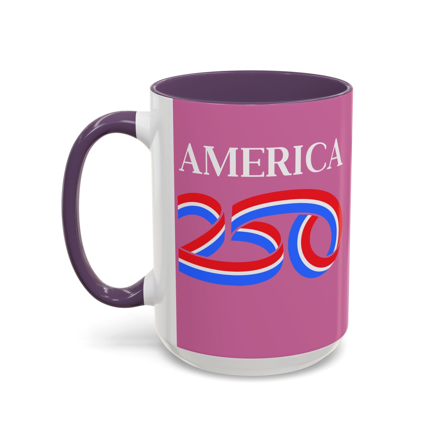 America 250 Pink Accent Mug by theGreenDragonTavern.shop
