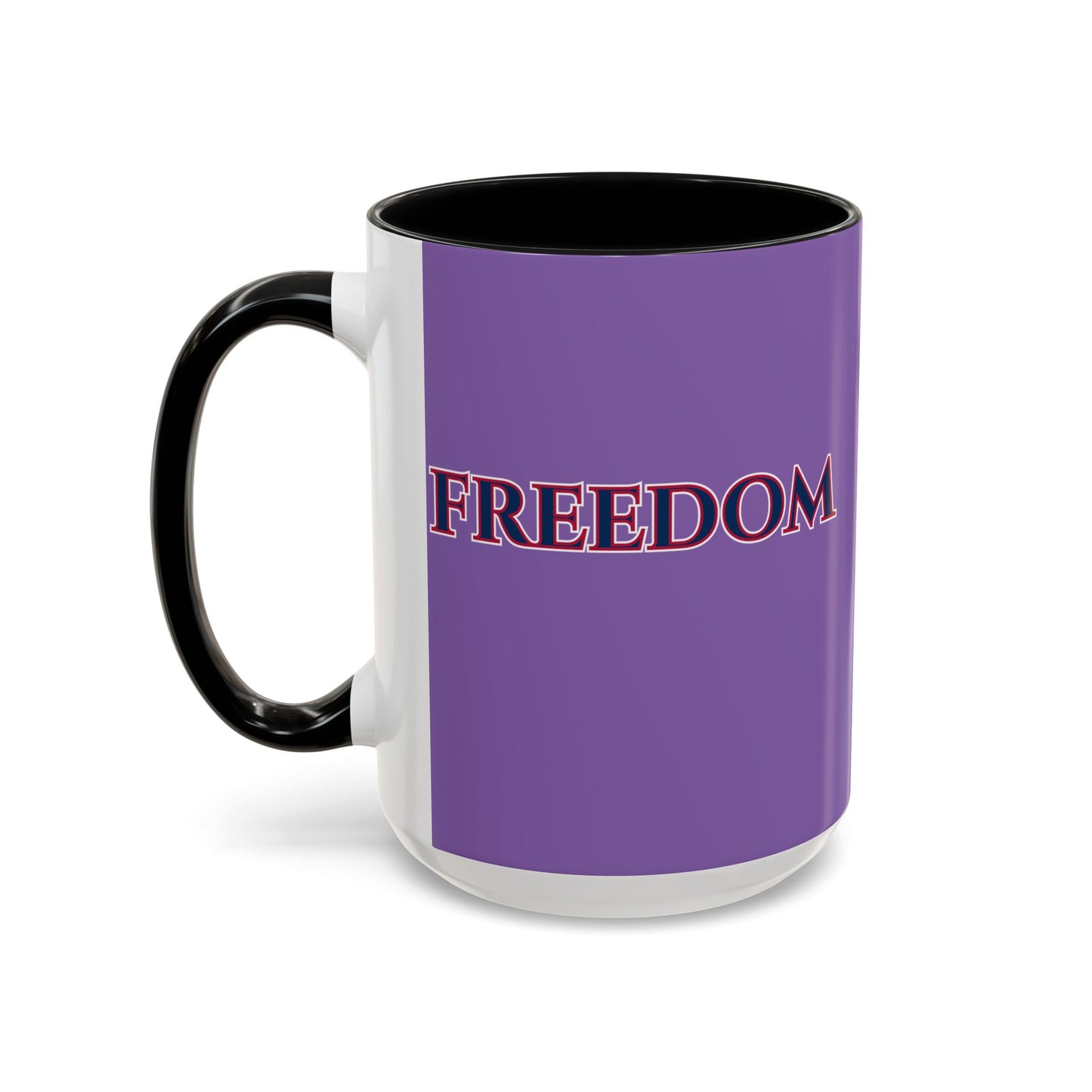 Freedom, Light Purple Accent Mug by theGreenDragonTavern.shop