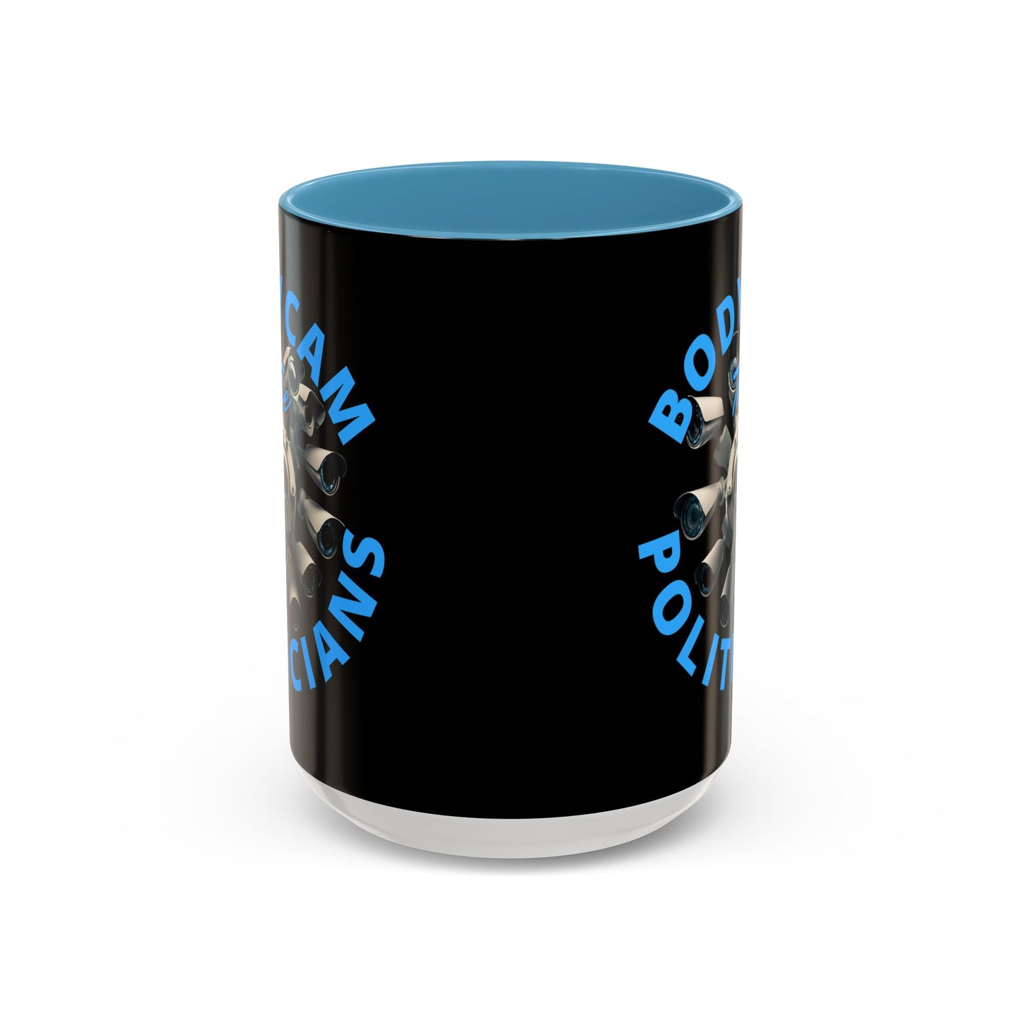 Bodycam the Politicians Cameras Black Accent Mug by theGreenDragonTavern.shop
