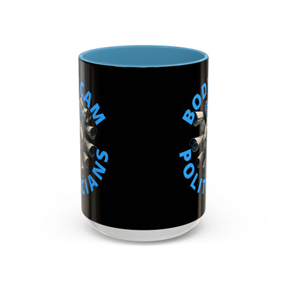 Bodycam the Politicians Cameras Black Accent Mug by theGreenDragonTavern.shop