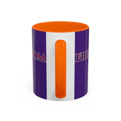 Freedom, Dark Purple Accent Mug by theGreenDragonTavern.shop