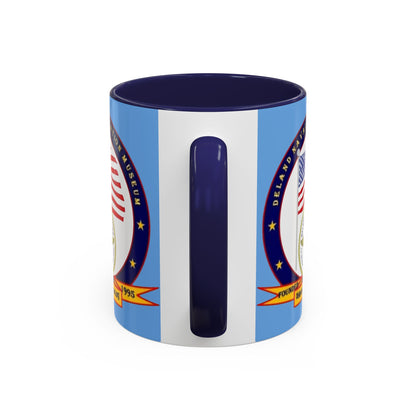 DeLand Naval Air Station Museum Light Blue Accent Mug by theGreenDragonTavern.shop