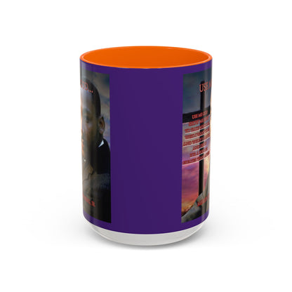 Use Me God, MLK Jr Purple Accent Mug by theGreenDragonTavern.shop