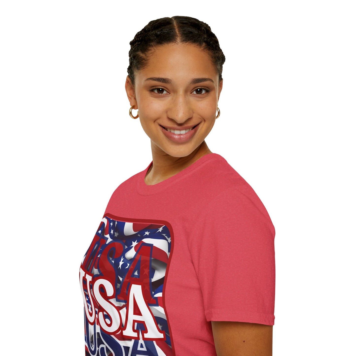 Red WHITE and Blue USA Patriot Light colors Unisex T-Shirt by theGreenDragonTavern.shop