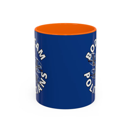 Bodycam the Politicians Drone Dark Blue Accent Mug by theGreenDragonTavern.shop
