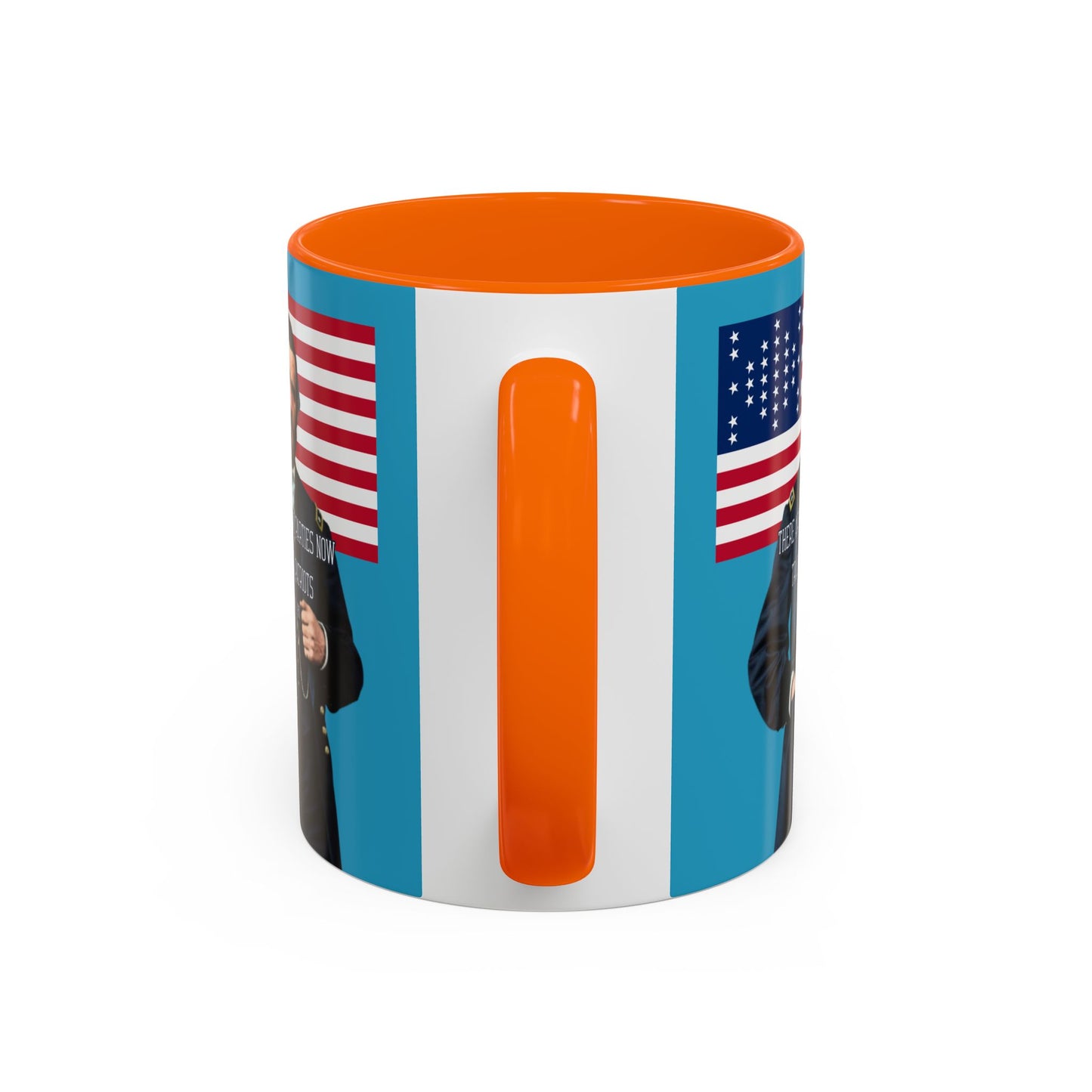 "Traitors and Patriots" Ulysses Grant Turquoise Accent Mug by theGreenDragonTavern.shop
