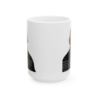 We hold these truths to be self-evident White Mug by theGreenDragonTavern.shop
