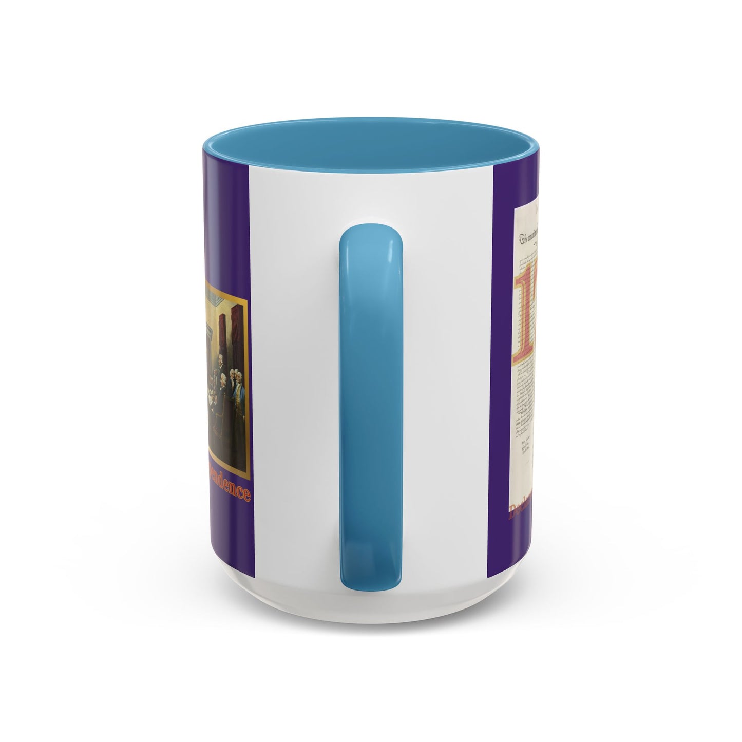 Declaration of Independence Dark Purple Accent Mug by theGreenDragonTavern.shop