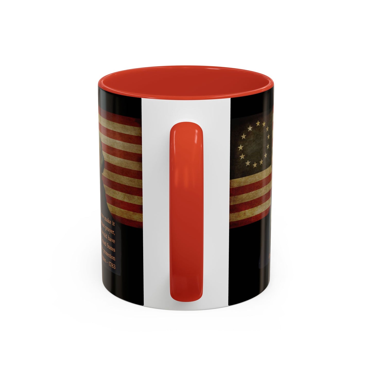 Washington's Earnest Prayer Black Accent Mug by theGreenDragonTavern.shop