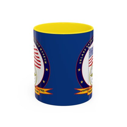 DeLand Naval Air Station Museum Blue Accent Mug by theGreenDragonTavern.shop