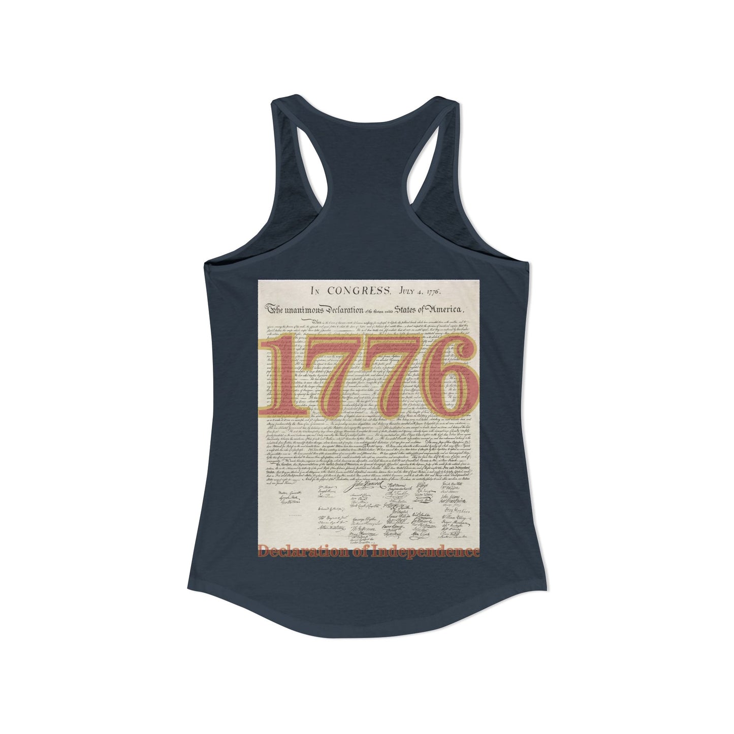 Declaration of Independence Women's Racerback Tank Top by theGreenDragonTavern.shop