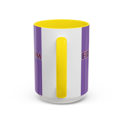 Freedom, Light Purple Accent Mug by theGreenDragonTavern.shop