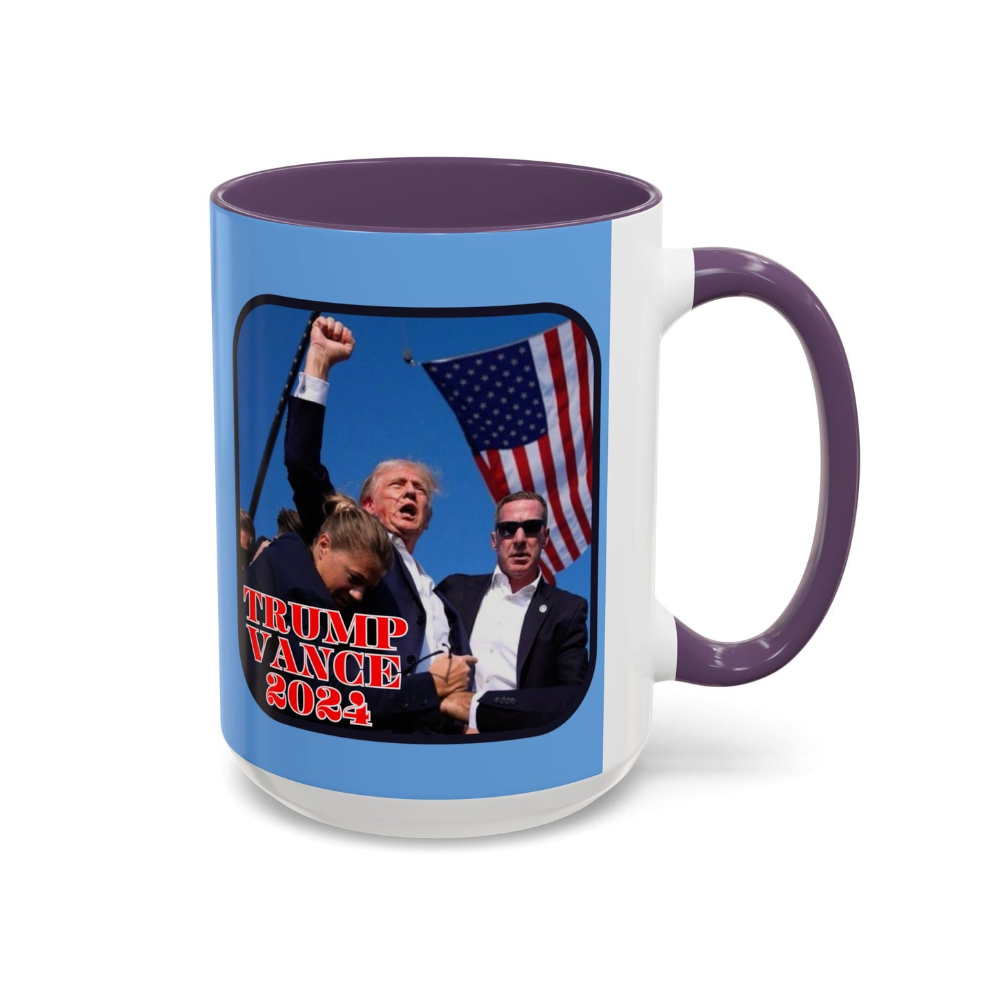 Trump and Vance 2024 Accent Mug by theGreenDragonTavern.shop