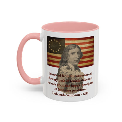 Deborah Sampson, America's Mulan White Accent Mug by theGreenDragonTavern.shop