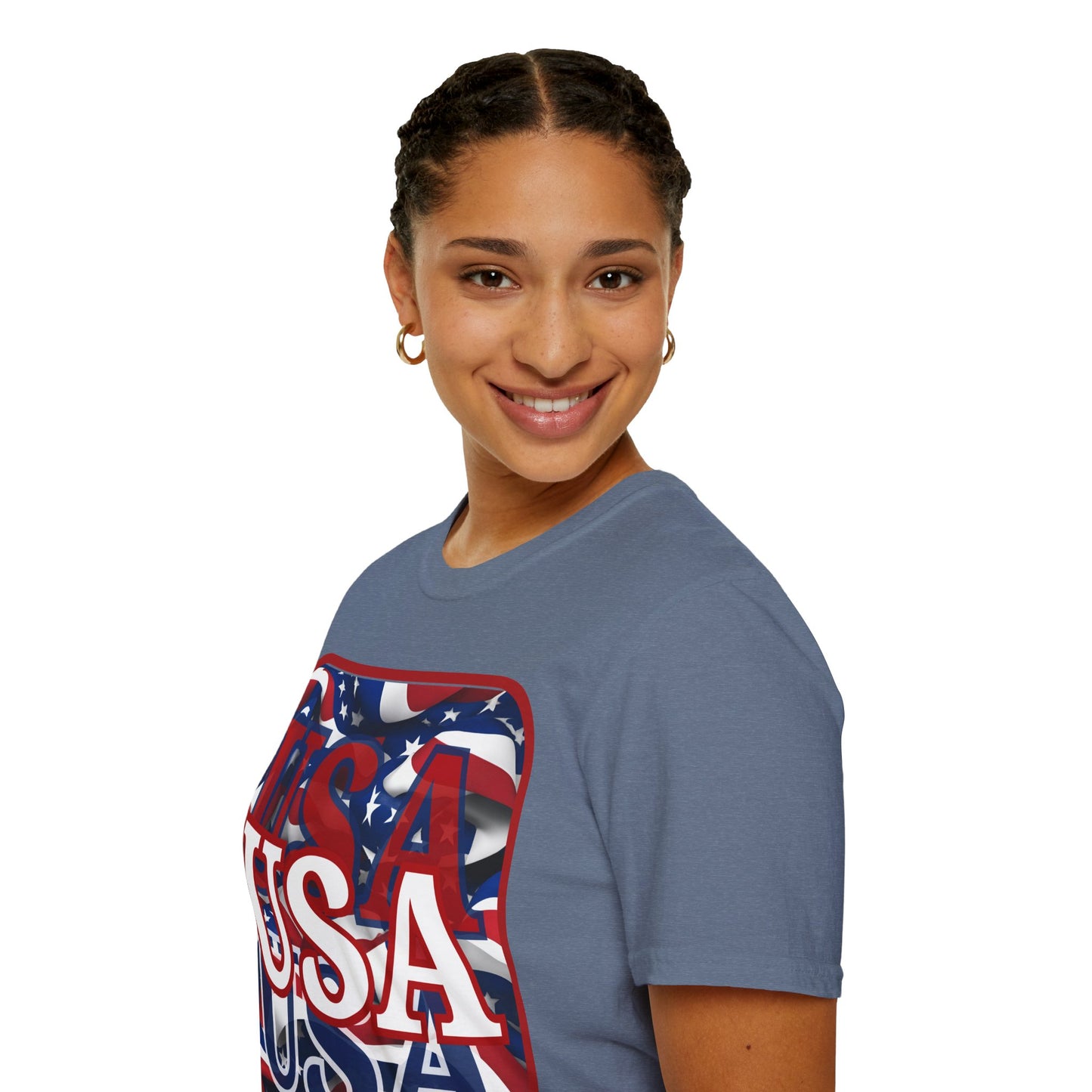 Red WHITE and Blue USA Patriot Dark colors Unisex T-Shirt by theGreenDragonTavern.shop